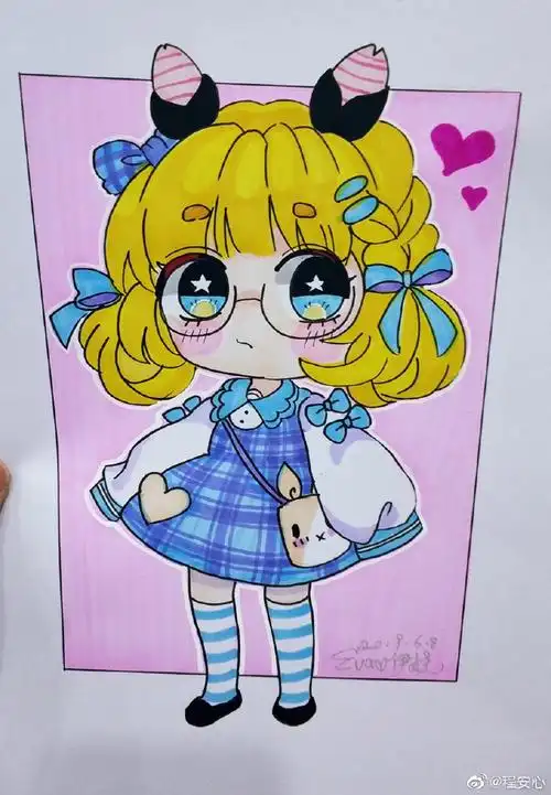 儿童卡通人物动漫人物画分享(第五弹)[小仙女]作者见图色彩的丰富搭配