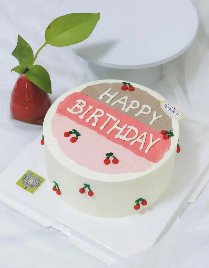 8寸 邂逅漫时光 古早味奶油水果#蛋糕定制 #手绘蛋糕 #生 - 抖音