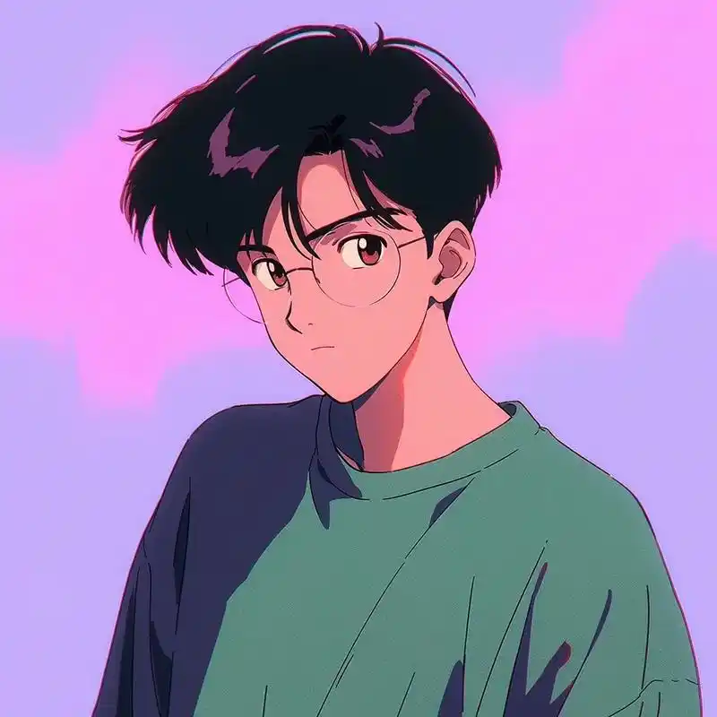 眼镜03#旧漫头像 #优质头像 #动漫男头 # - 抖音