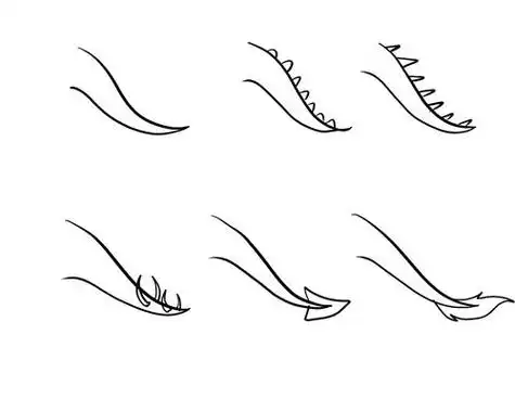 龙尾简笔画龙头龙尾简笔画