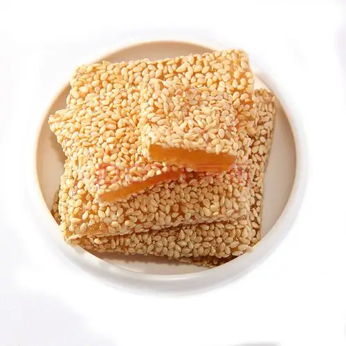 扬州特产扬州软糖五一牌牛皮糖芝麻糖简装400克 松仁味