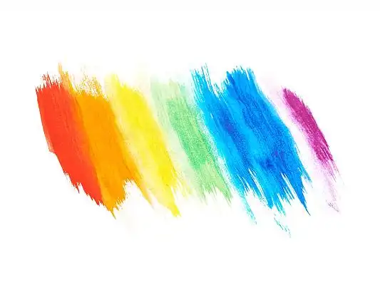 彩色卡通手绘彩虹png素材元素