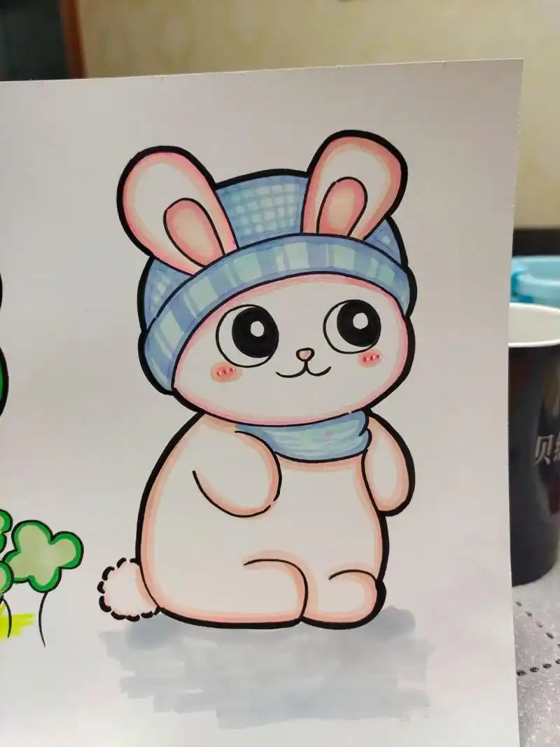 马克笔儿童画 临摹小麦老师的动物画.