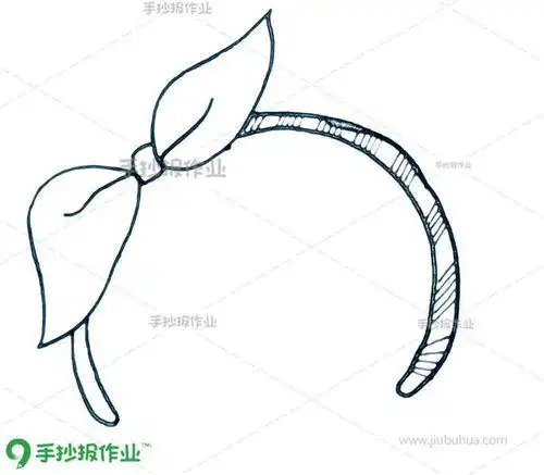 古代发箍简笔画