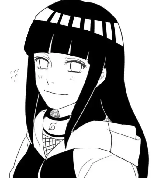 黑白风温柔雏田情侣头像鸣人