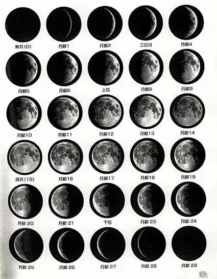月亮初一初二初十,十五,二十五,三十,有啥变化