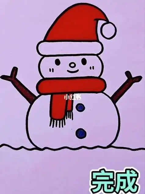 儿童创意画 冬天主题场景简笔画冬天去哪玩儿童创意画儿童简笔画创意