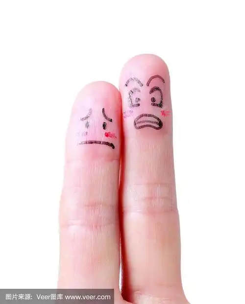 可爱的小手指脸