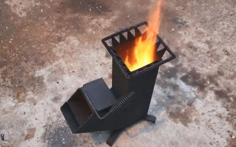 diy自制结构简单的火箭炉