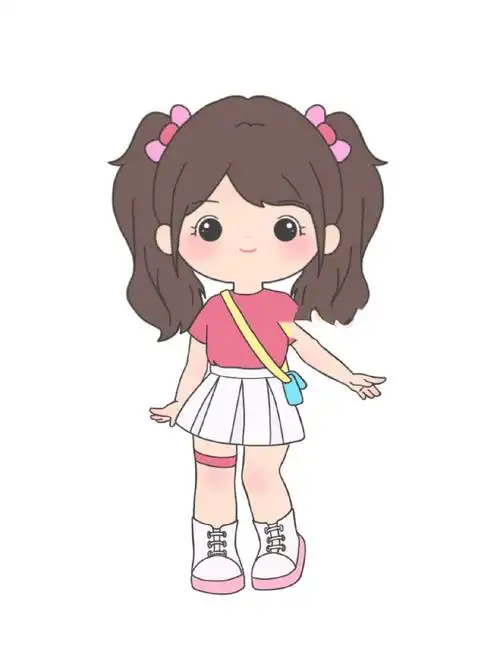 教你画画96简笔画动漫女孩简单好学可爱