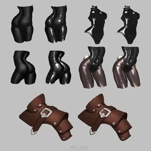 《游戏原画学习课程之如何画皮革质感》by squidthief