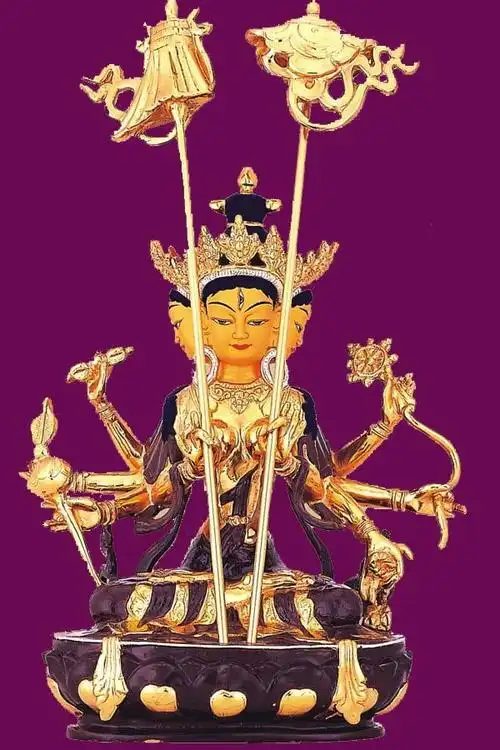 台湾盛凡 大白伞盖 大白伞盖佛母 佛像摆件 佛像 铜 密宗用品sm17