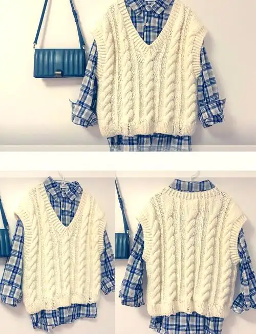 🧥女士马甲背心编织指南🧶