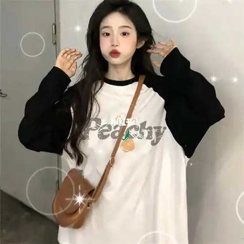 秋季初中生少女款打底衫上衣体桖#宽松显瘦#2022年新款#每日穿搭#日常