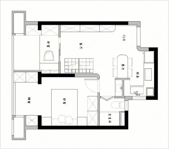 小户型单室套改两室
