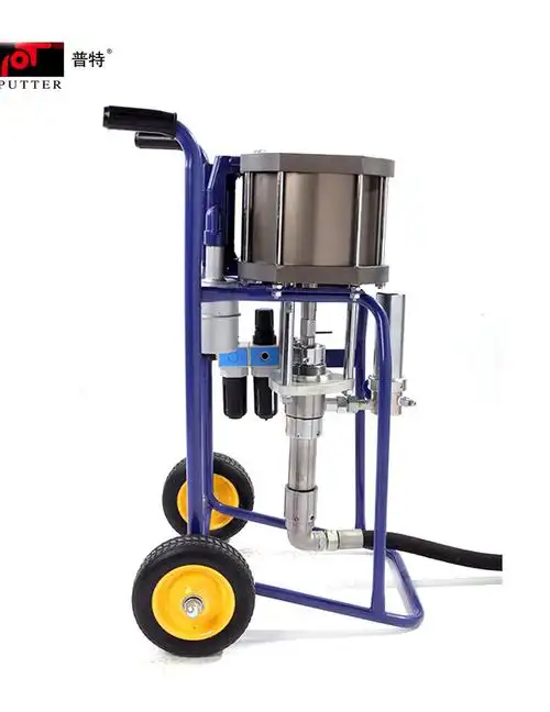 新款普田气动喷涂机2549钢结构环氧富锌防火涂料油漆喷漆机内壁喷涂器
