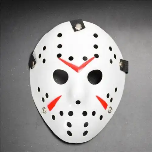 万圣节面具弗莱迪大战杰森化装舞会派对聚会恐怖树脂杰森面具仿古金色