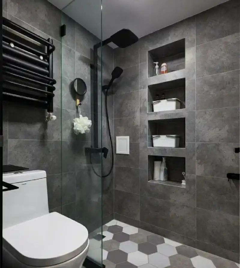 2,壁龛替代置物架