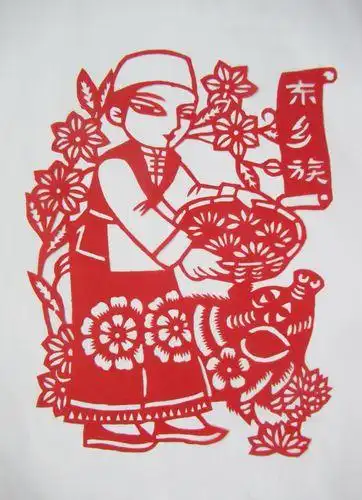 五十六个民族剪纸小结 手工剪纸图片大全简单-普车都