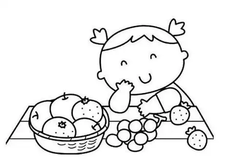 人物简笔画简笔画大全小男孩吃苹果简笔画afantisgirl儿童简笔画此