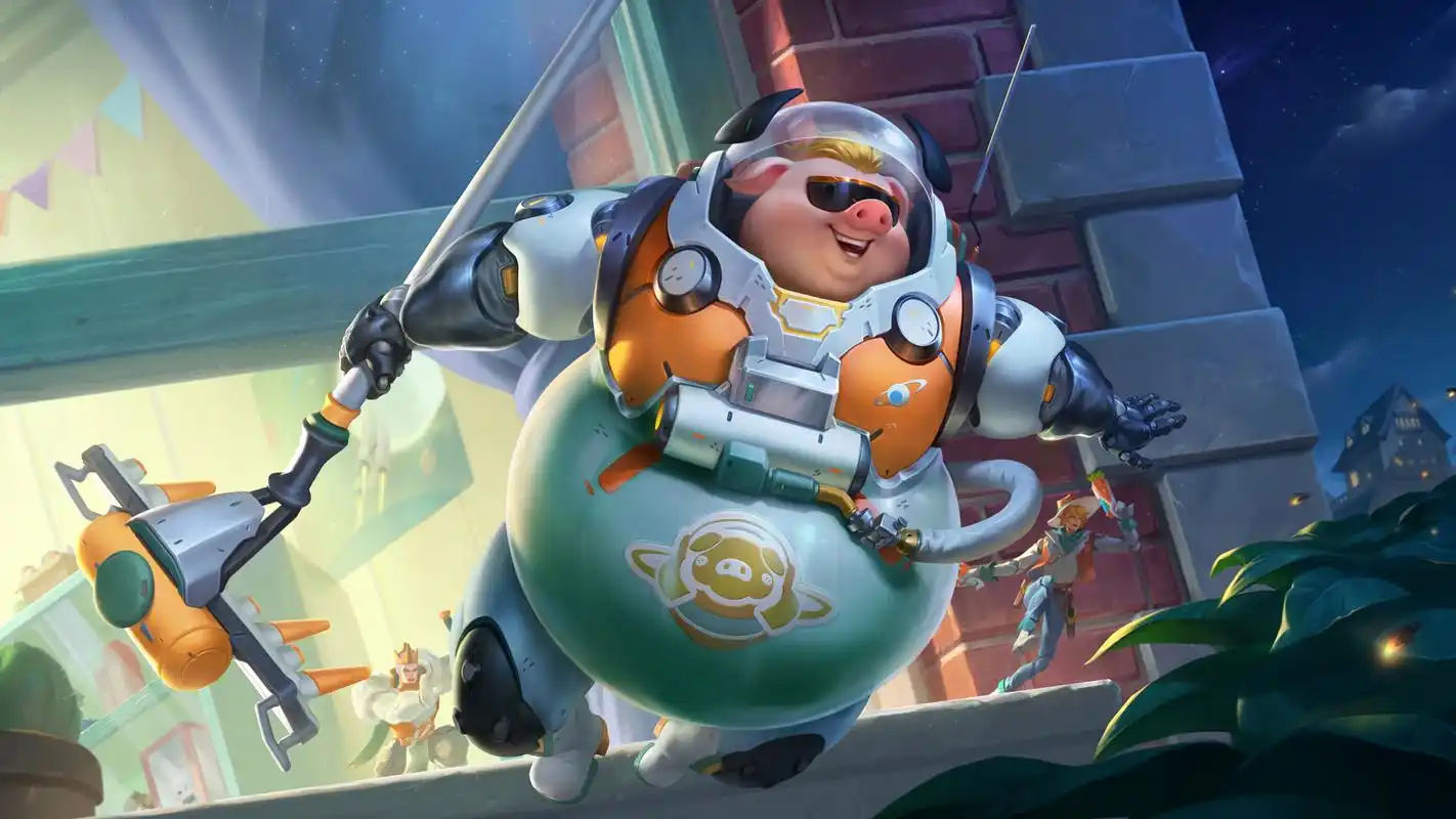 猪八戒-潮玩探月行 海报原画 王者荣耀 高清 壁纸