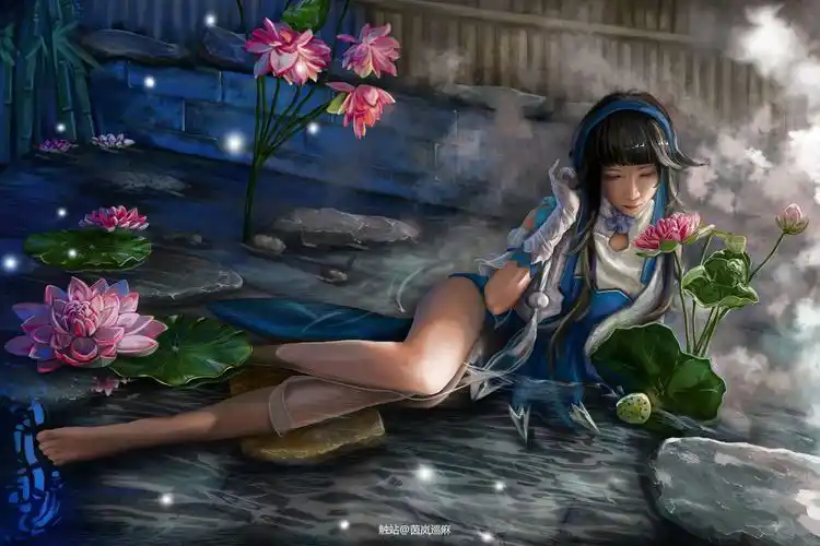 王者荣耀·西施插画图片壁纸