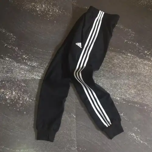 【阿迪达斯收脚裤】加绒 adidas 全球经典三条杠纯棉 最高级别银狐绒