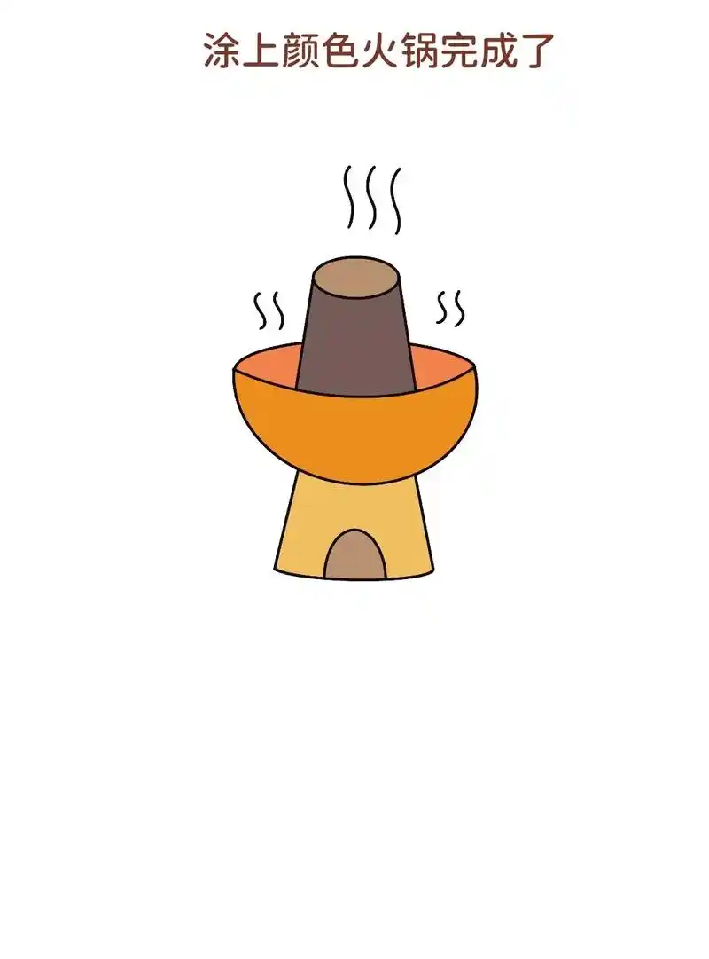 火锅简笔画.一学就会的火锅简笔画,超级简单 - 抖音