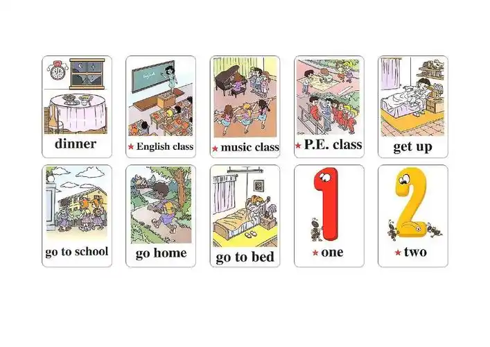 pep小学英语单词卡片四年级下册