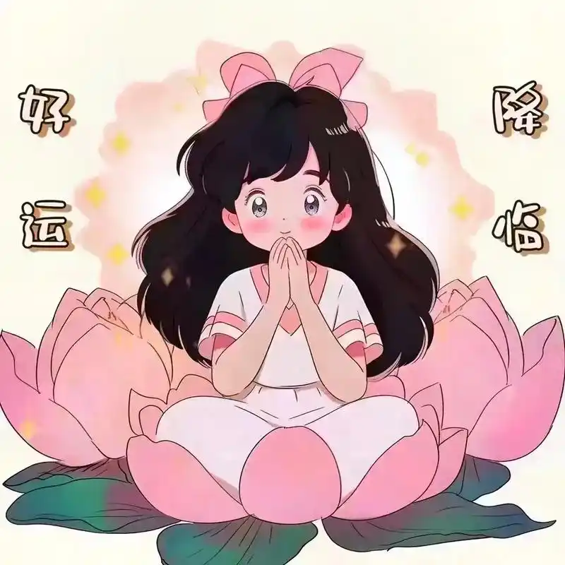 一组好运buff叠满的头像#元气少女 #好运气 #招财 #动 - 抖音