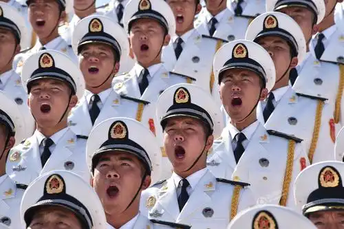 抗战阅兵:解放军合唱团演唱