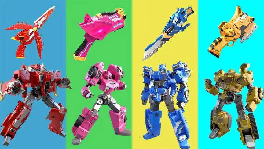 帮助迷你特工队露西塞米弗特麦克斯,选择正确武器变身机甲形态