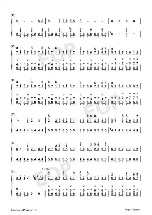 清心普善咒-笑傲江湖琴箫合奏双手简谱预览3