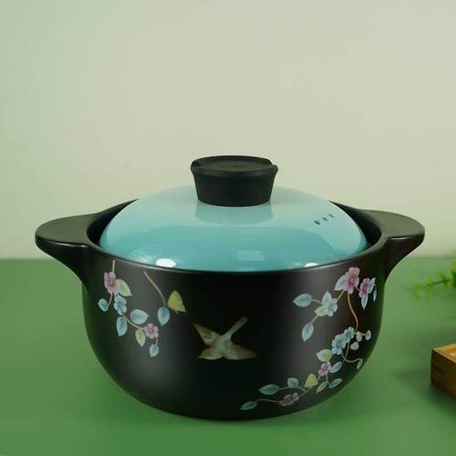 彩冠砂锅炖锅家用燃气耐高温煲汤煤气灶沙锅彩罐砂锅