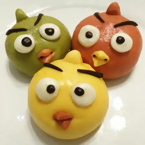 速冻面点手工卡通包子馒头可爱动物企鹅猪猪小鸟儿童早餐方便速食企鹅