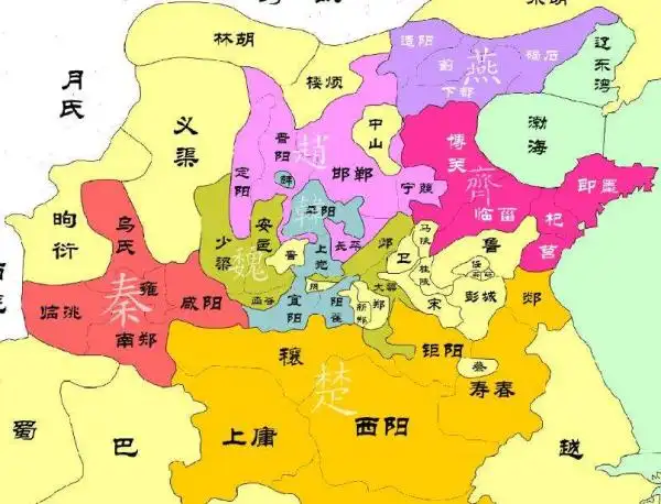 战国时代的地图各国疆域划分清晰的谢谢了