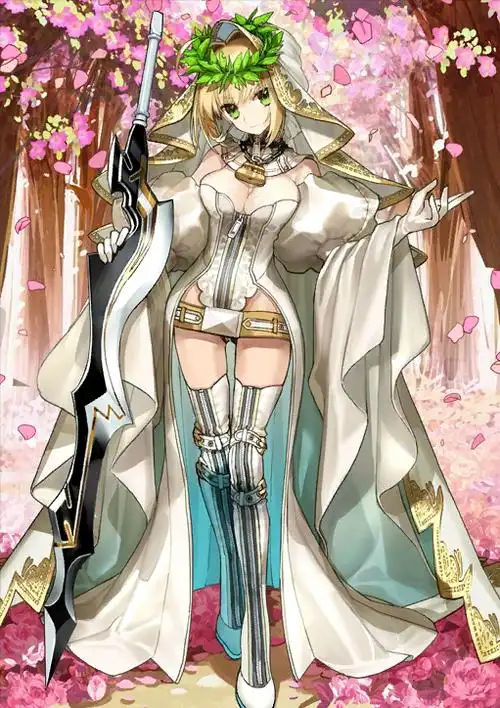 fgo花嫁尼禄满破图鉴 各灵基再临阶段立绘欣赏