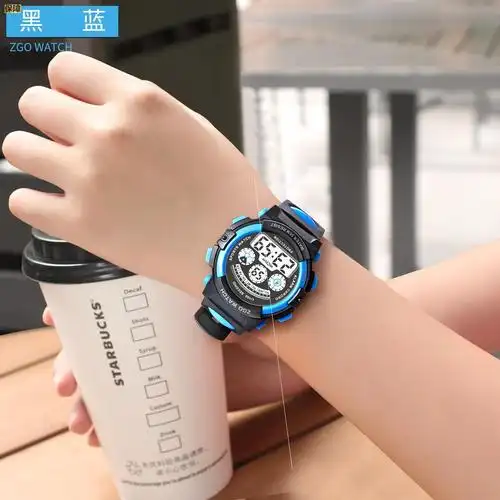 手表防水运动卡通儿童小学生电子表男孩夜光小孩子8-9岁防摔优惠券