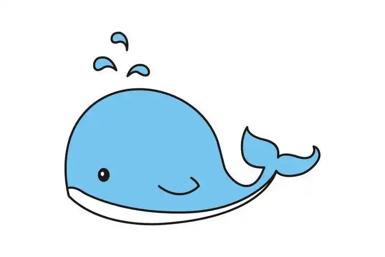 鲸鱼图片简笔画海洋鲸鱼图片简笔画