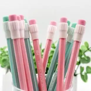 大头铅笔带橡皮檫的卡通一年级小学生儿童用的写字书写工具多支