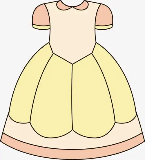 裙子矢量卡通公主服装