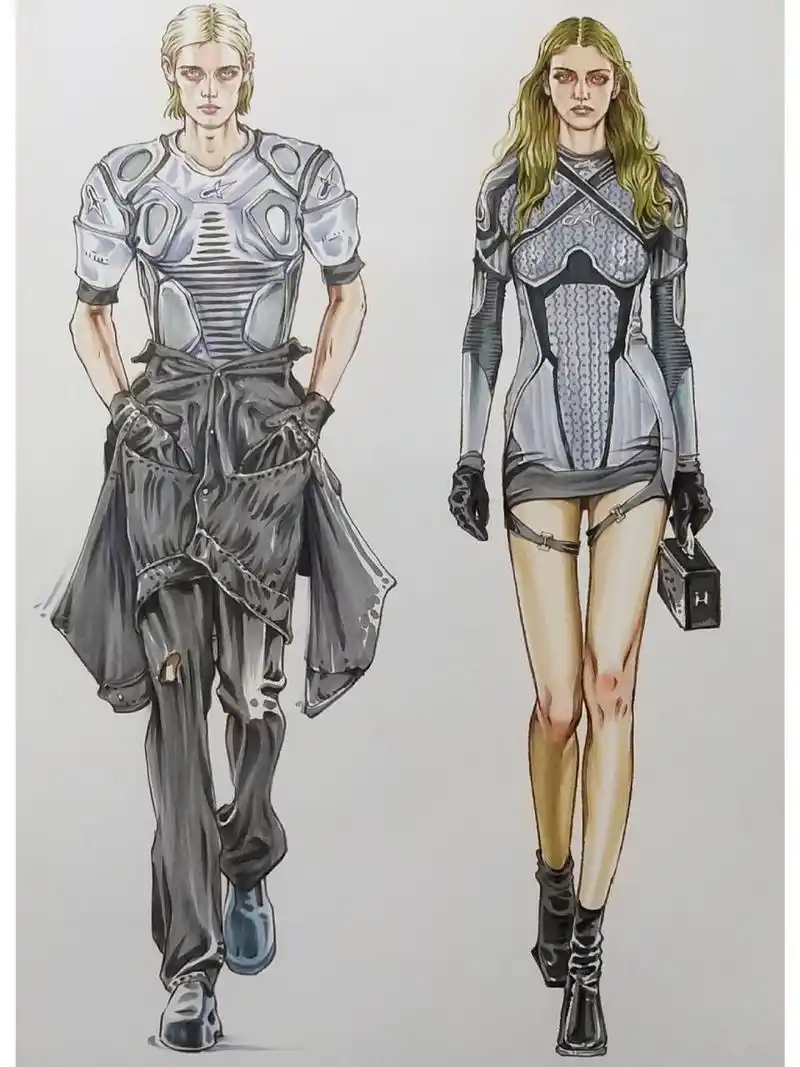 未来科技感的服装