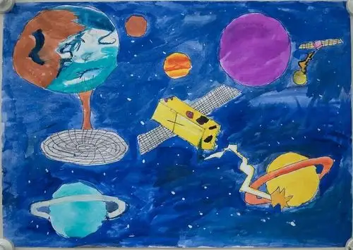 科技创造未来,地球何须流浪——卧龙学校北校区寒假科幻画创作展览