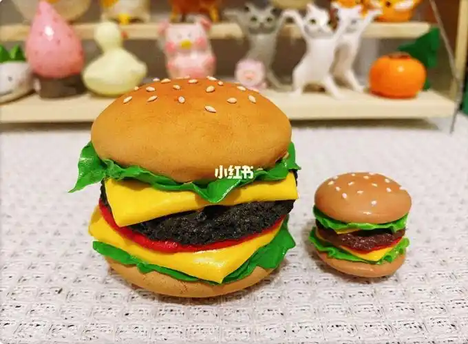 超轻粘土汉堡