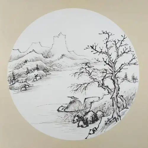 水墨山水画《独钓寒江雪》的绘制方法和详细步骤图,喜欢的收藏了