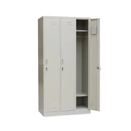 亚光铁制三门更衣柜铁皮文件柜铁皮柜_办公家具_三目商城,成都办公