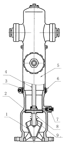 cn201206257y_自闭式防撞消防栓失效