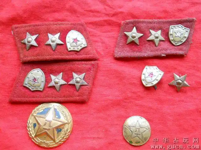55式公安领章一套
