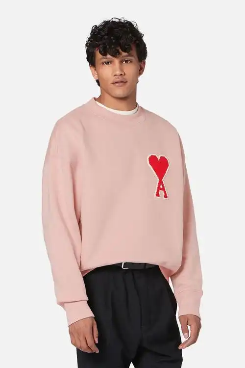 sweatshirt with big ami coeur patch