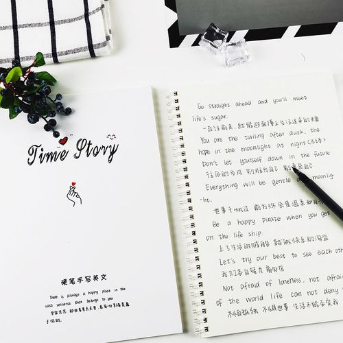 奶酪英文手写体字帖唯美学生楷书初中生成人练字帖女生小清新